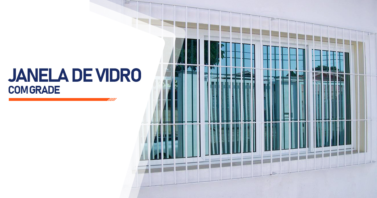 Janela De Vidro Com Grade Cascavel